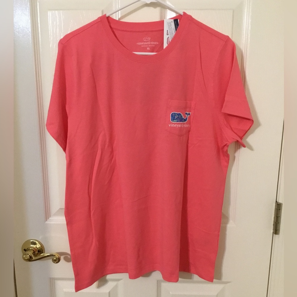 Vineyard Vines Good Vibes Knockout Pink SS Tee Choose A Women’s Lg Or Women’s XL